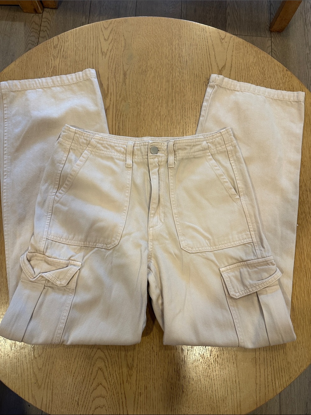 Altar'd State Cream Cargo Pants